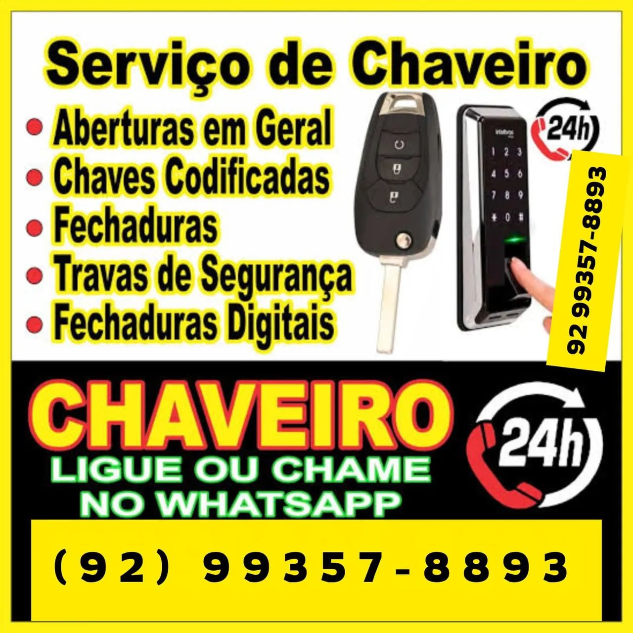 Chaveiro 24 Horas Plantão Preço Justo 