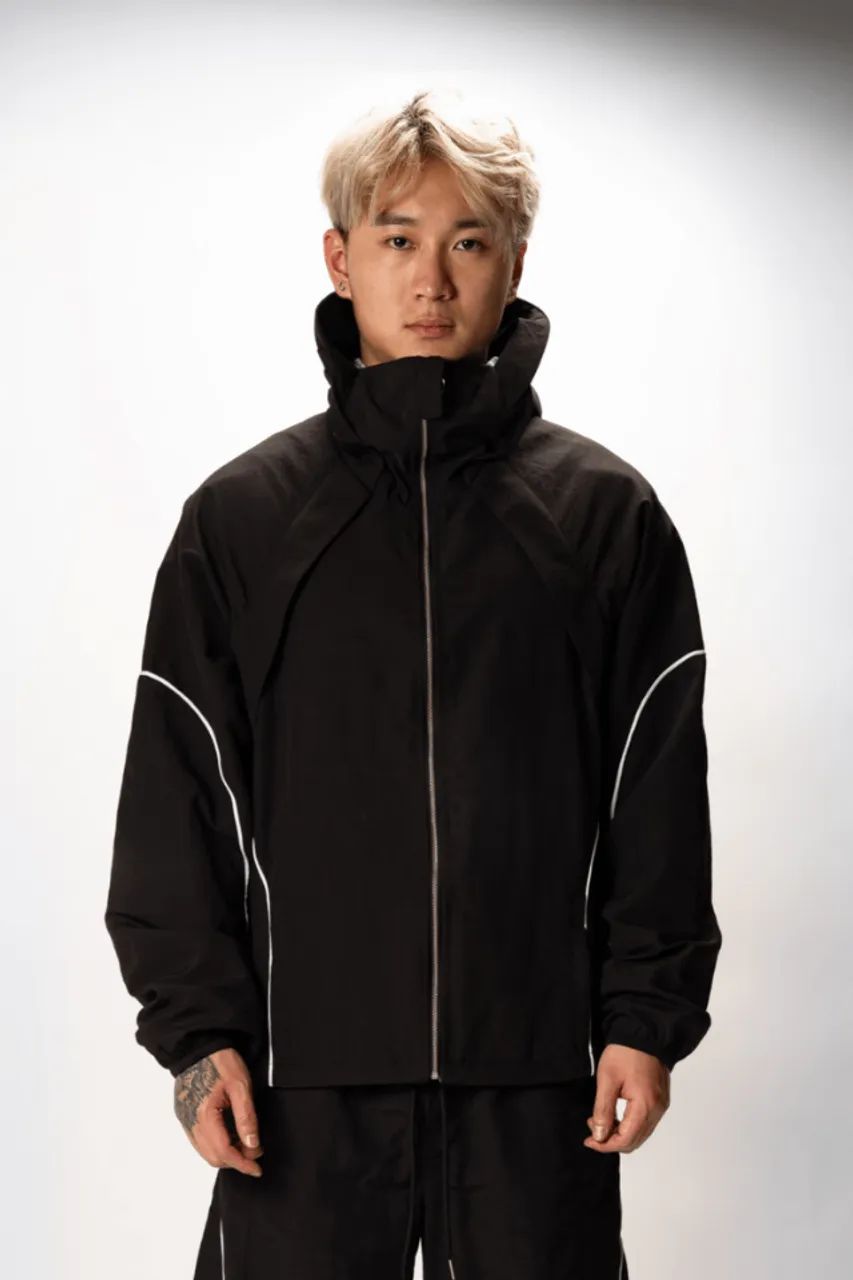 CASACO SHUI OVERSIZED NYLON TRACKSUIT RACING - Foto 2