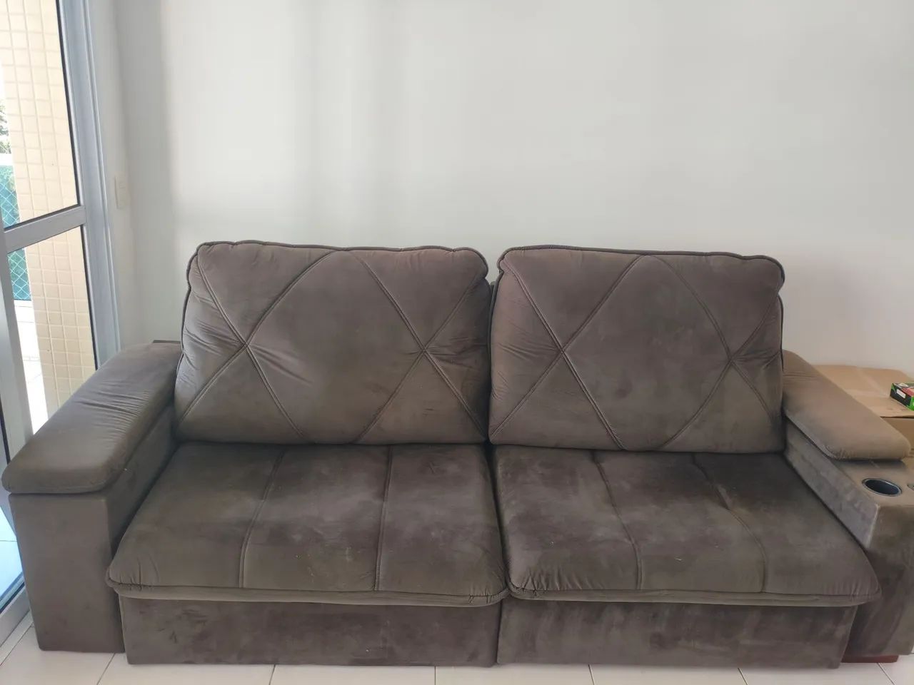 Vendo sofá reclinável semi-novo - Foto 2