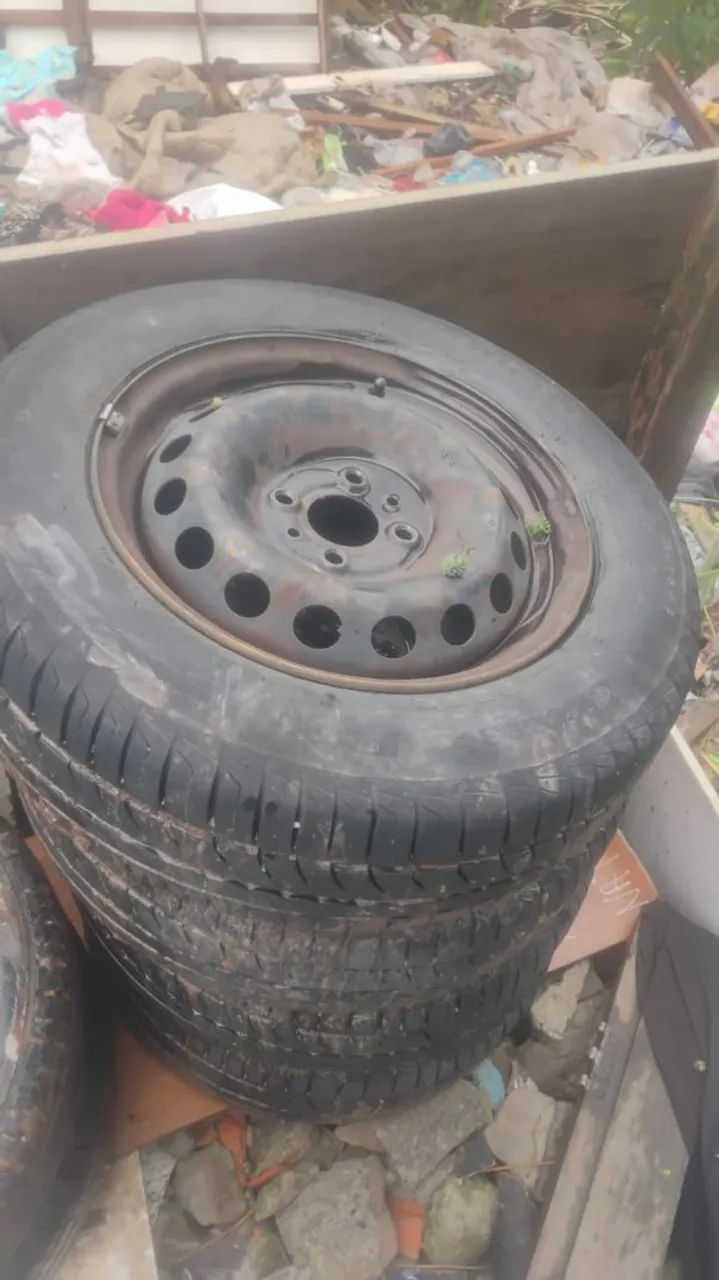 Pneus com aro no preçin - Foto 4