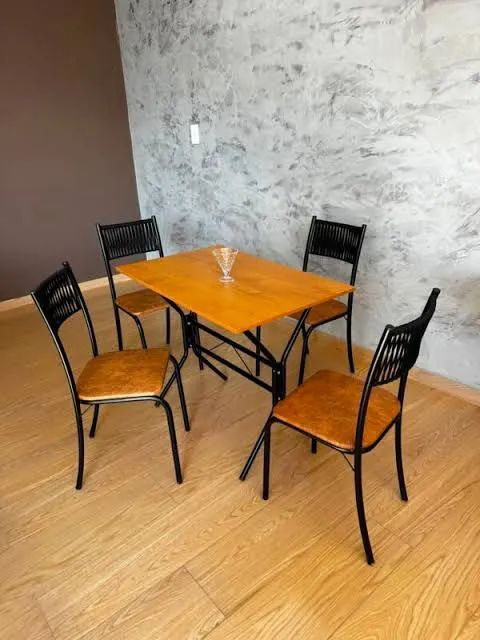 Combo mesa jantar com 4 cadeiras + cozinha compacta suspensa / frete grátis  - Foto 3