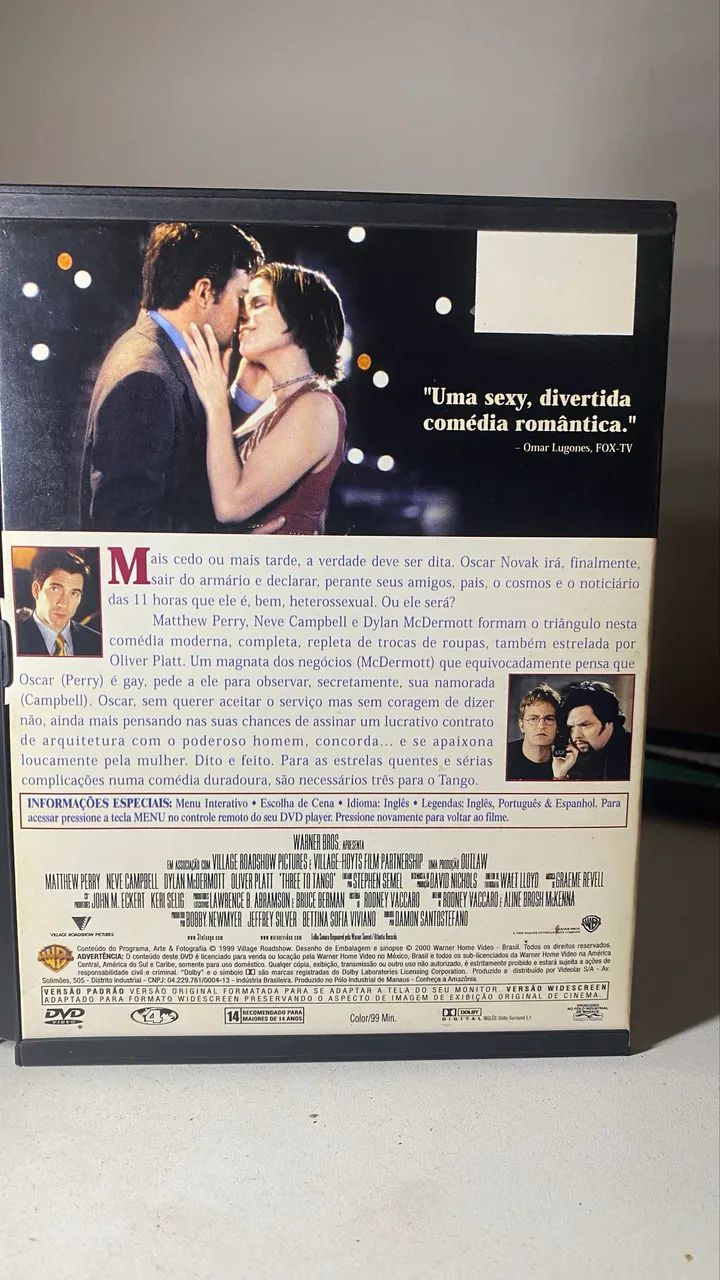 Um caso a três Matthew Perry chandler Friends - DVD - Foto 2
