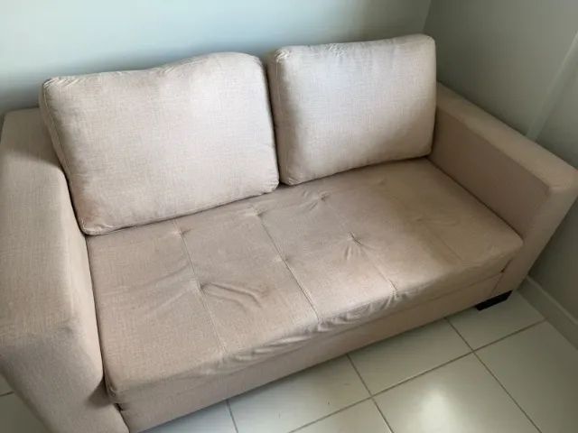 Sofá-Cama 3 lugares Bege - Foto 3
