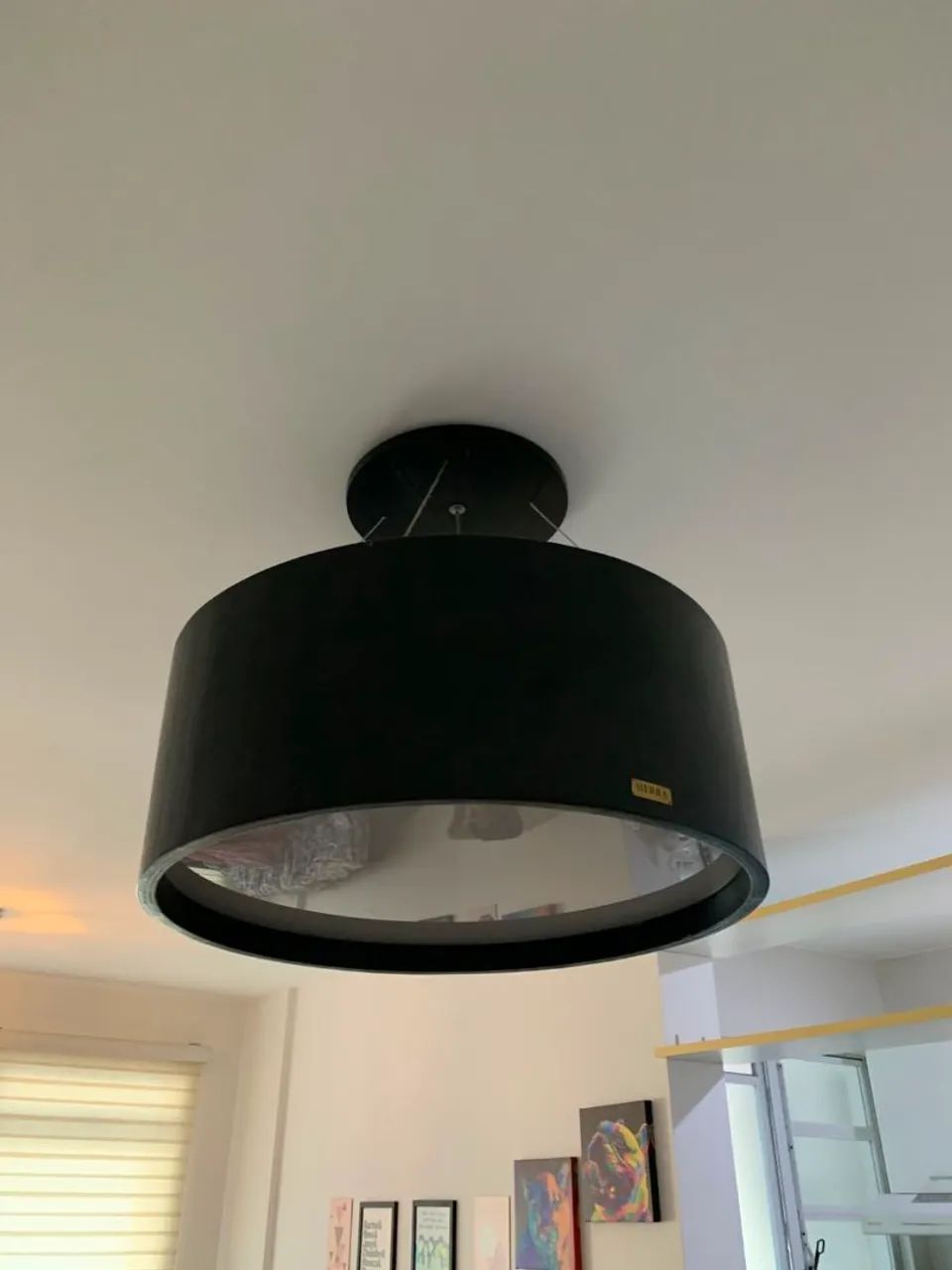 Lustre teto preto 80cm - Foto 3