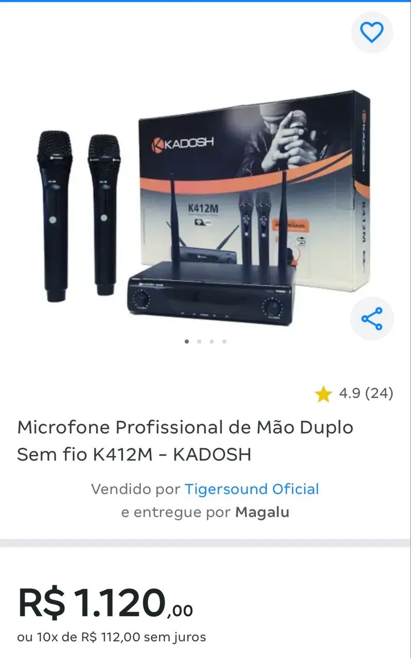 2 Microfones sem fio  - Foto 2
