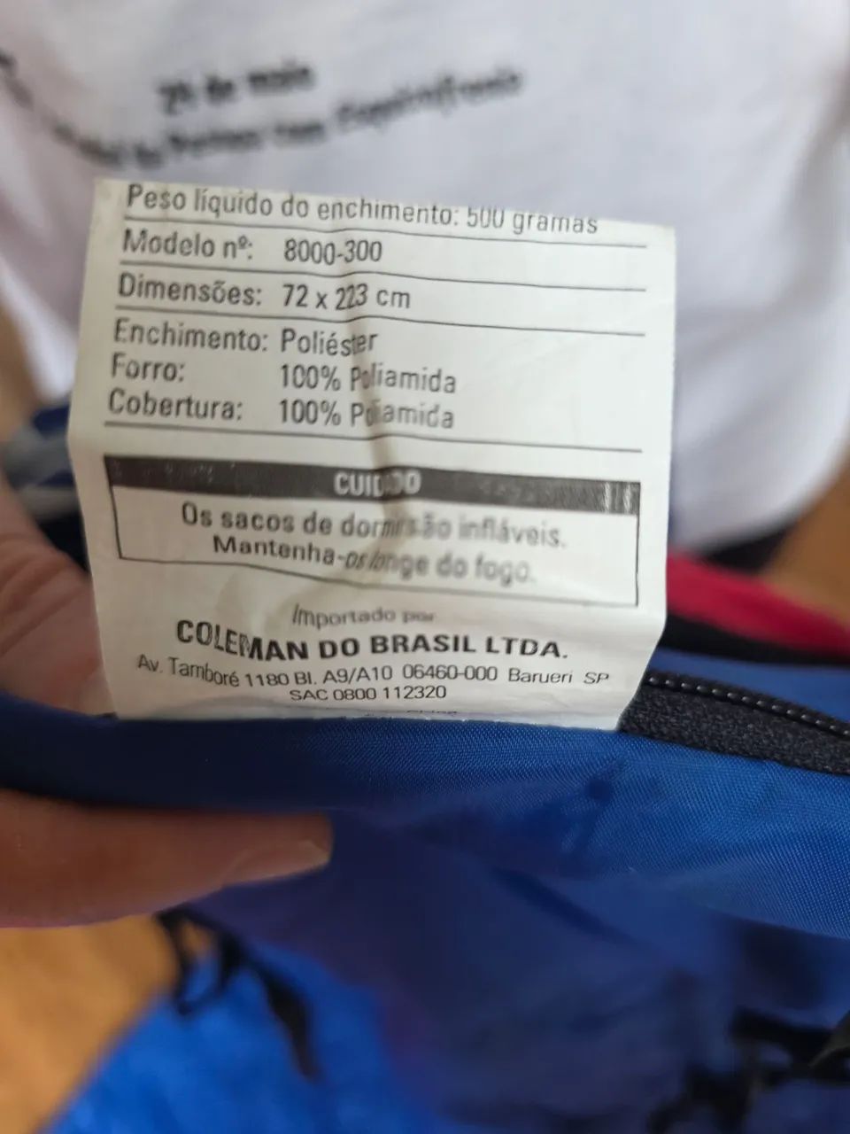 Saco de dormir Coleman modelo 8000-300 - Foto 2