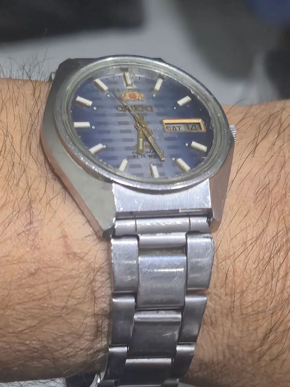 Relógio ORIENT 3 ESTRELA AUTOMÁTICO AZUL DEGRADÊ   -   TODO REVISADO - Foto 5