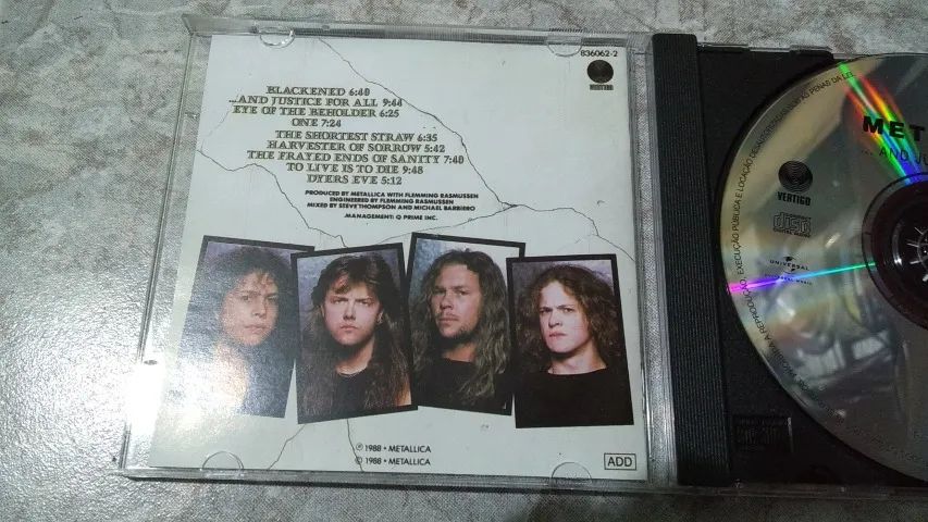 Cd Metallica ... and justice for all - Novíssimo - Foto 5