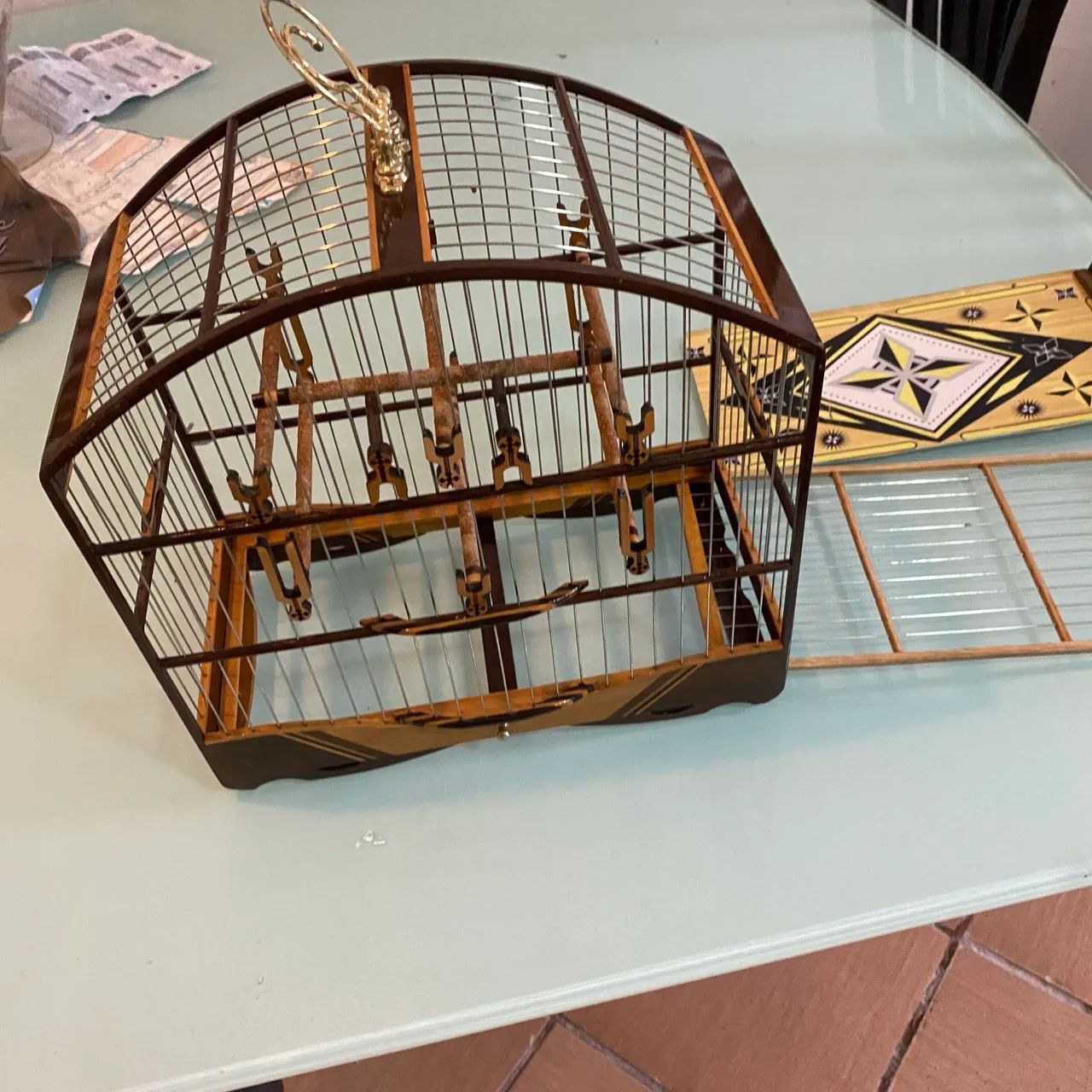 Gaiola de inox auto luxo com fundo removível - Foto 2