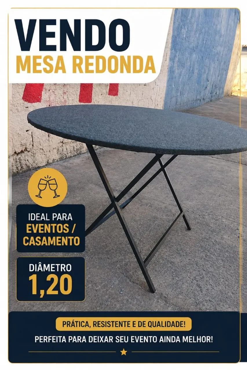 Mesa redonda para eventos  - Foto 2