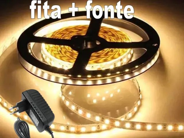 fita de led + fonte