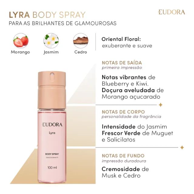 Body Spray Eudora Lyra 100ml - Foto 2