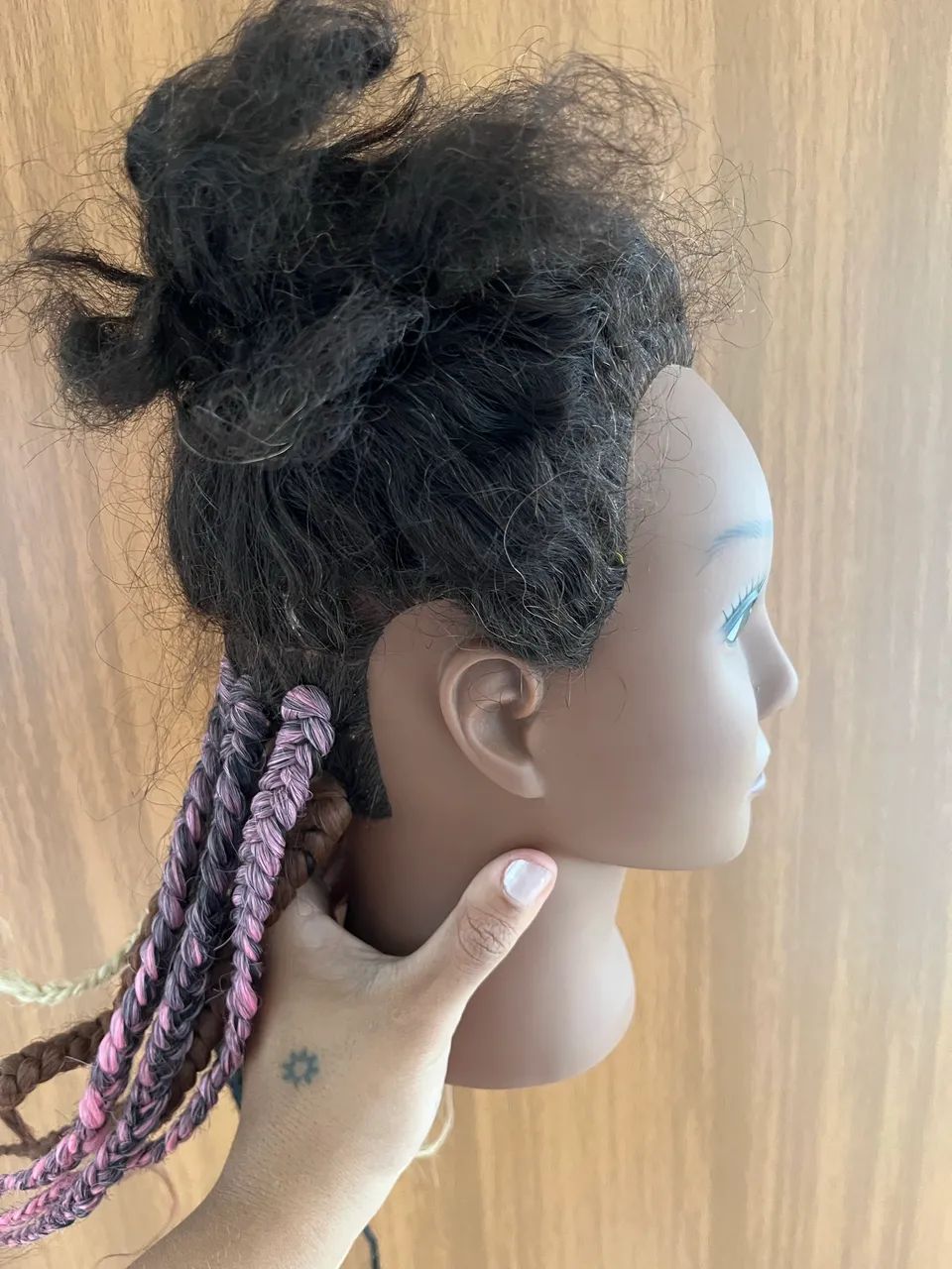 CABEÇA DE BONECA PARA TREINO METADE SINTÉTICO E METADE HUMANO