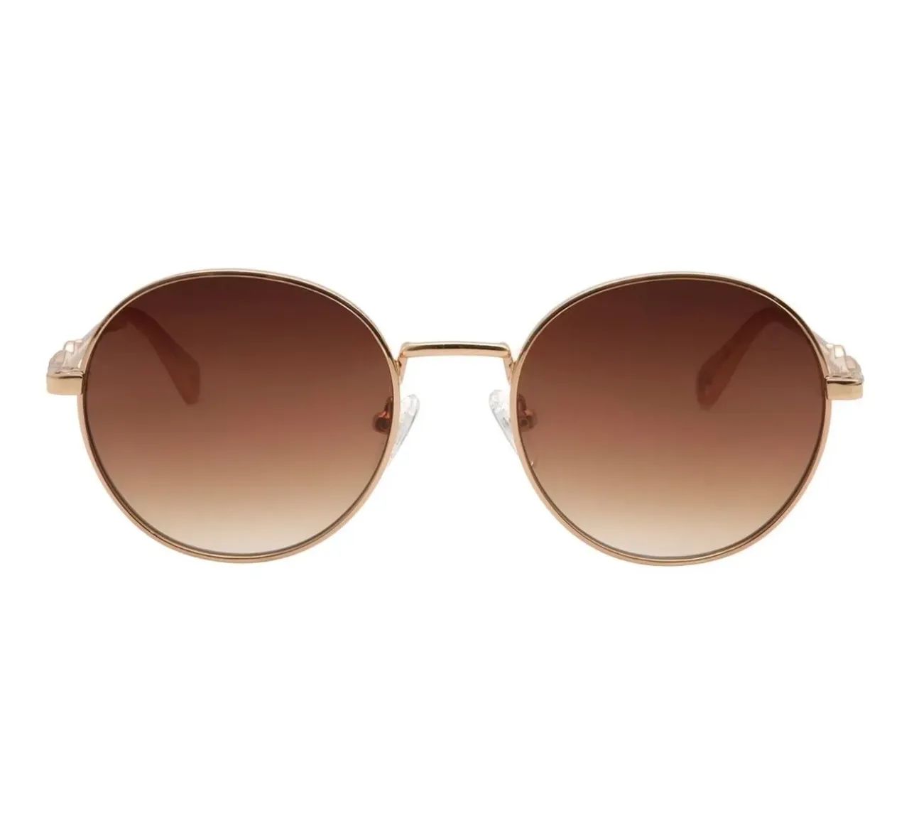 ÓCULOS DE SOL FEMININO HARRY POTTER REDONDO DOURADO - Foto 2
