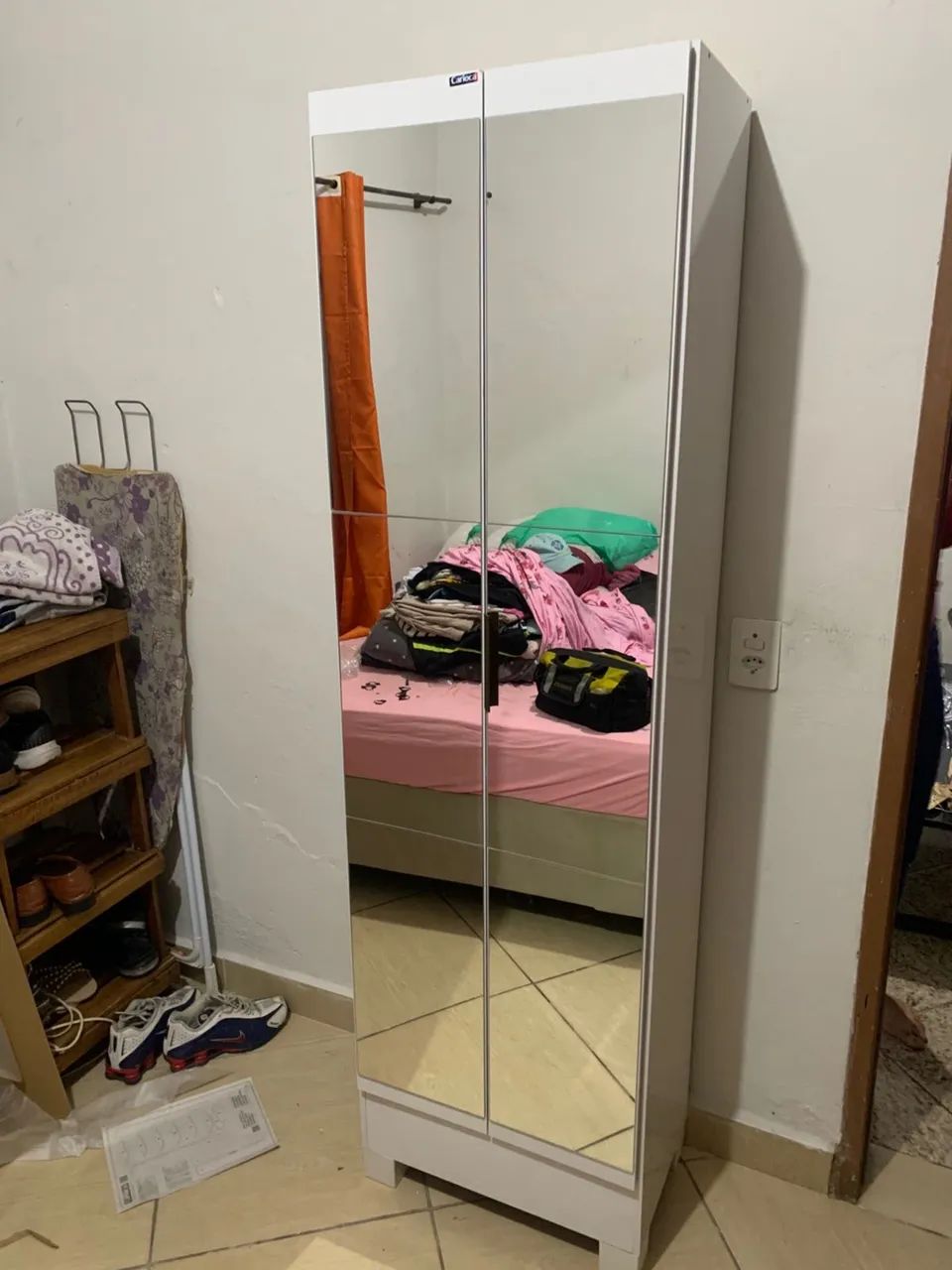 Armário 2 portas espelhada 