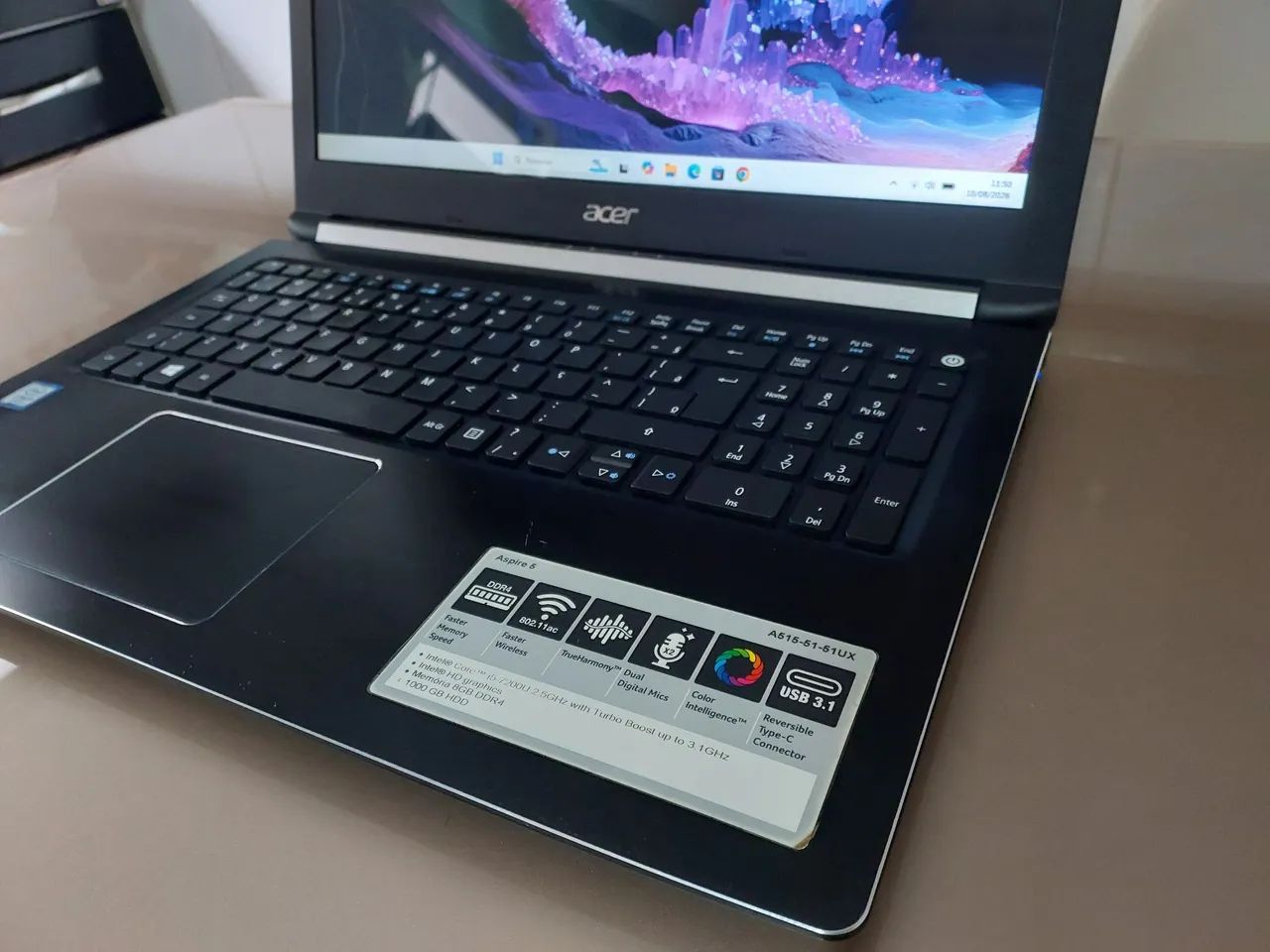 Notebook Acer, i5, SSD, Wi-Fi 5G