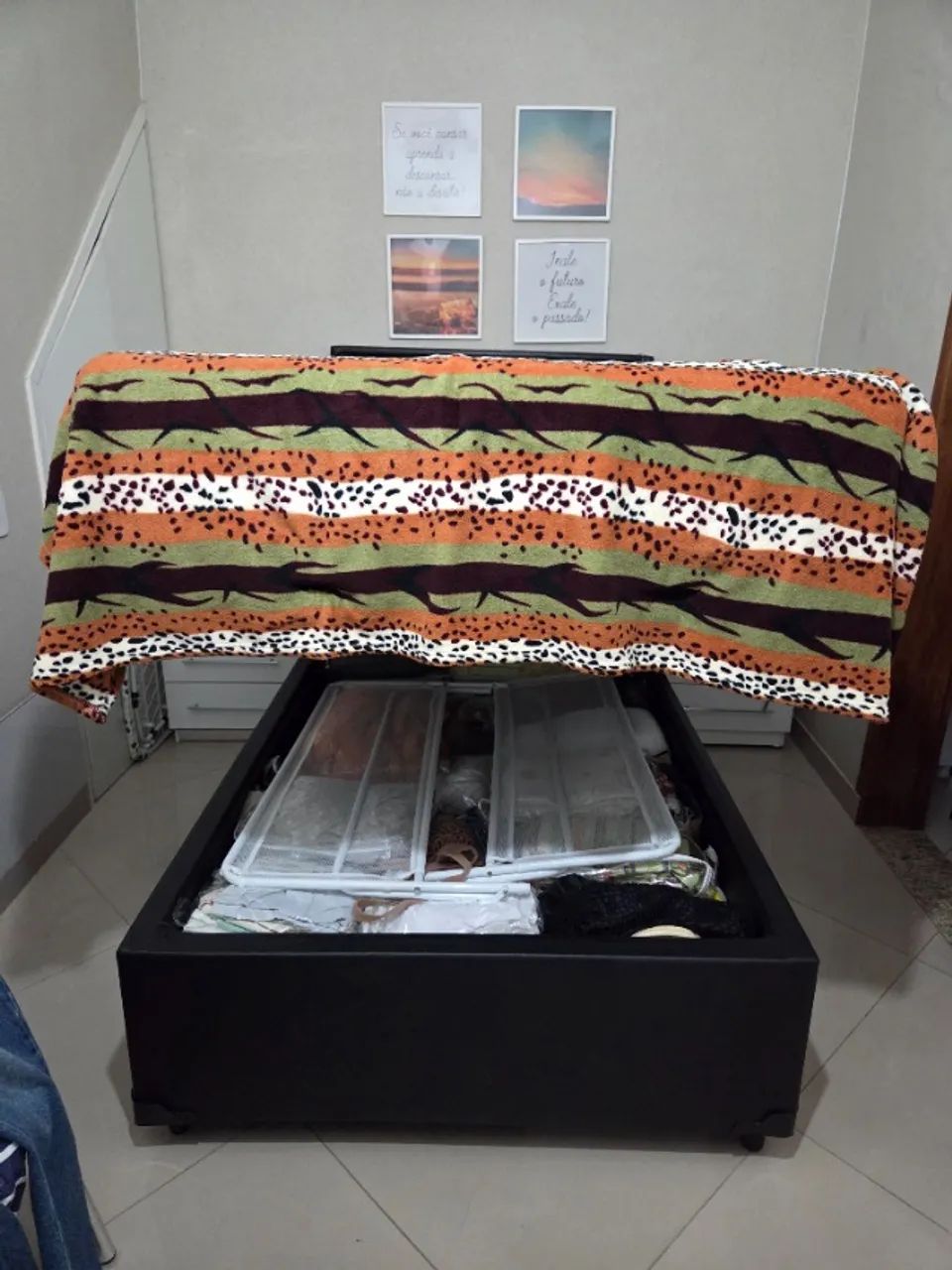 Cama solteirão com colchão e cabeceira - Foto 4