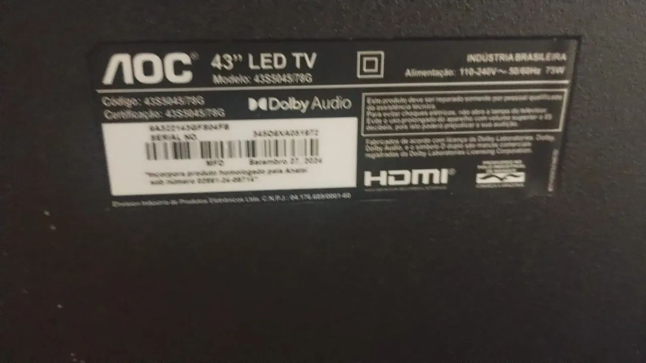 TV LED 43 AOC - Foto 3