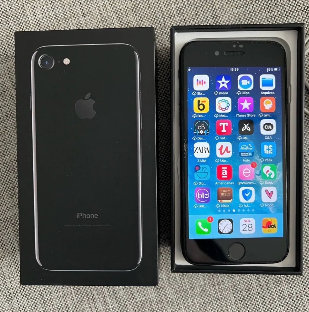 iPhone 7 preto 128gb 