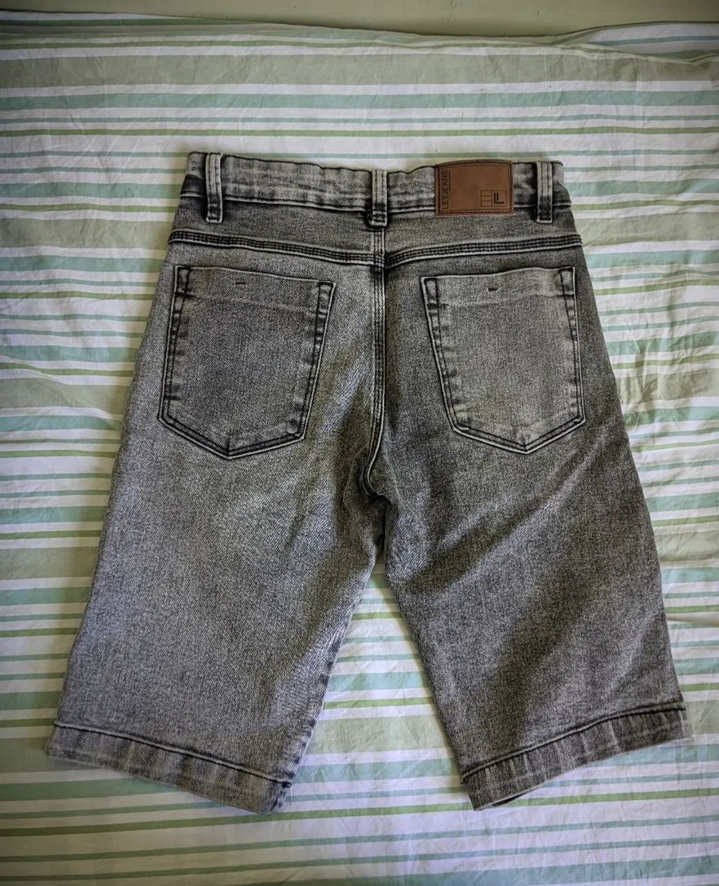 Bermuda Jeans Preta - Foto 2