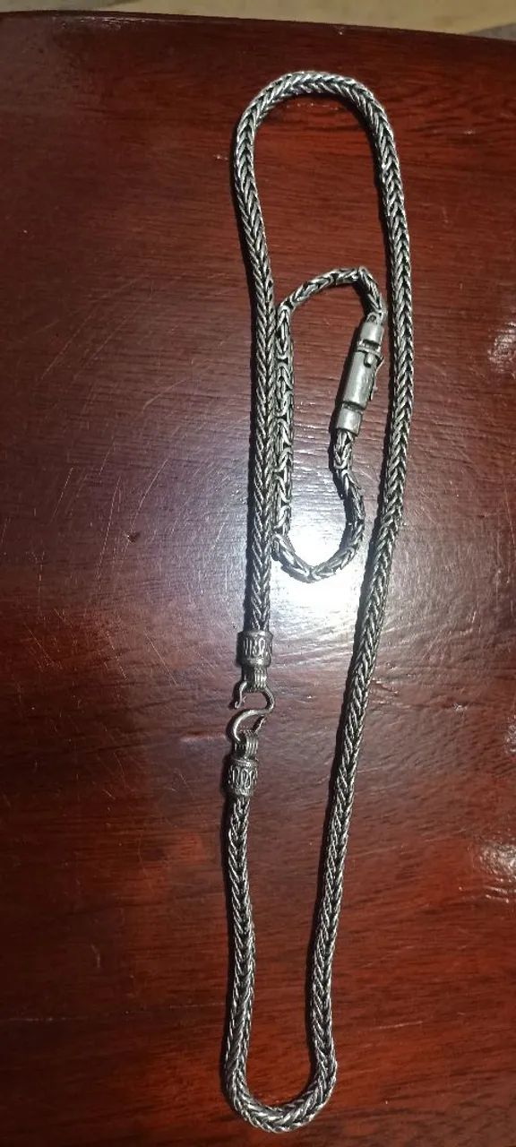 Corrente e pulseira de prata Bali  - Foto 2