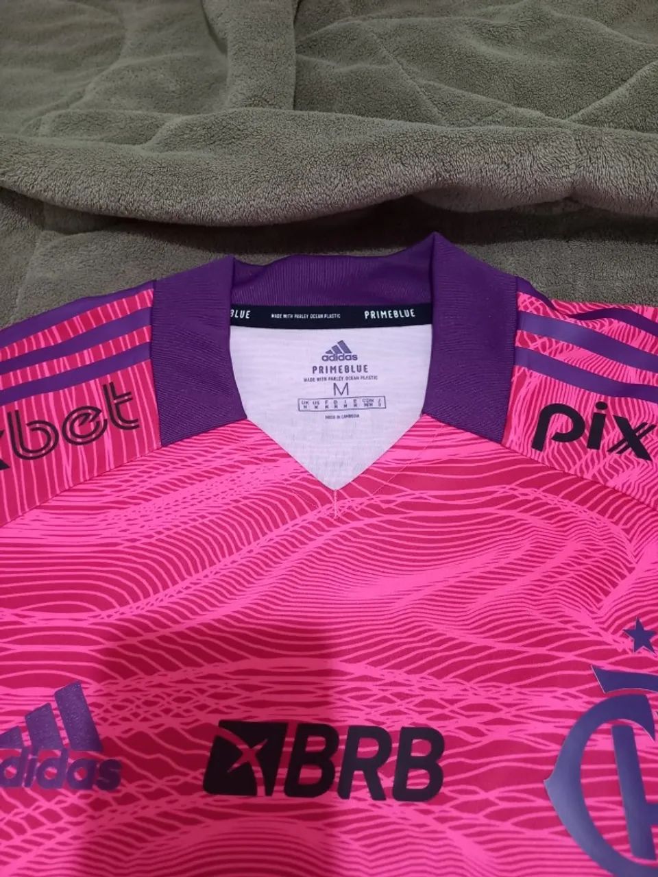 Camisa de jogador. Jogo da Paz. Tamanho M. Flamengo 2 x 1 Vasco - Foto 2