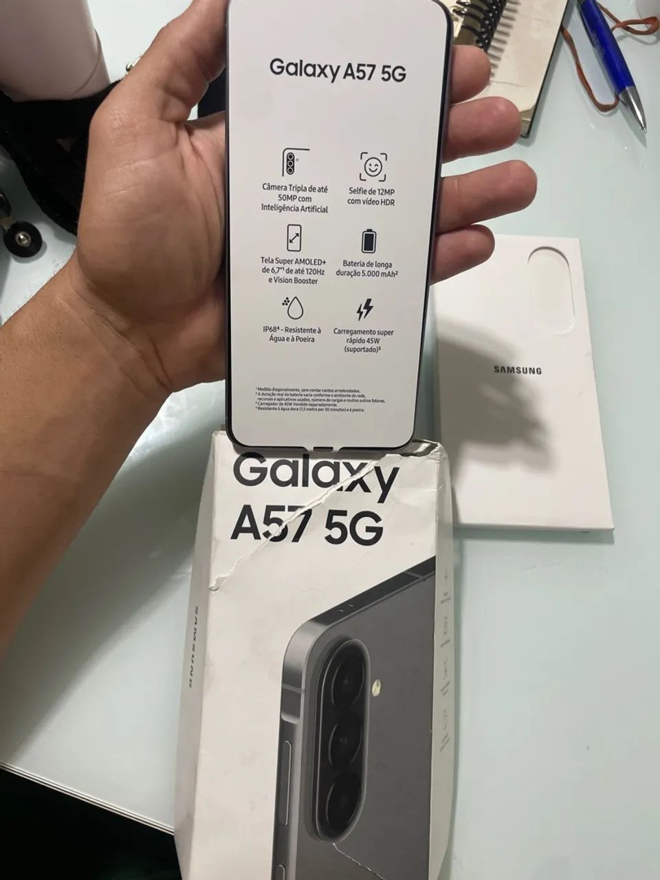 Galaxy A57 5G 256GB novo(nunca usado)