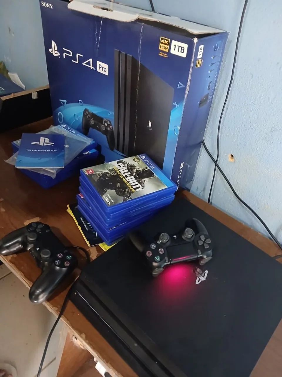Ps4 pro com ou sem jogos com (3000) sem (1800) - Foto 5