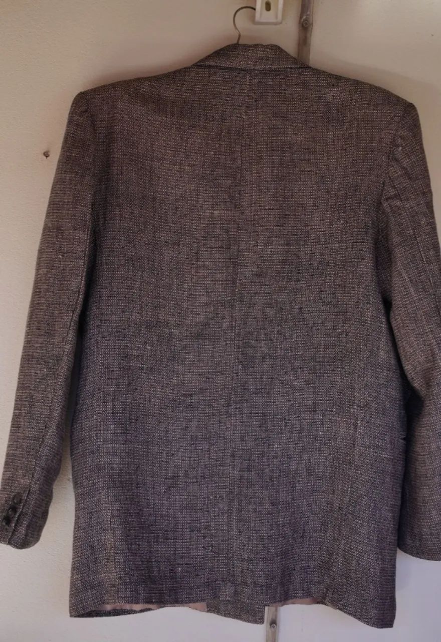 blazer de linho puro grosso - Foto 2