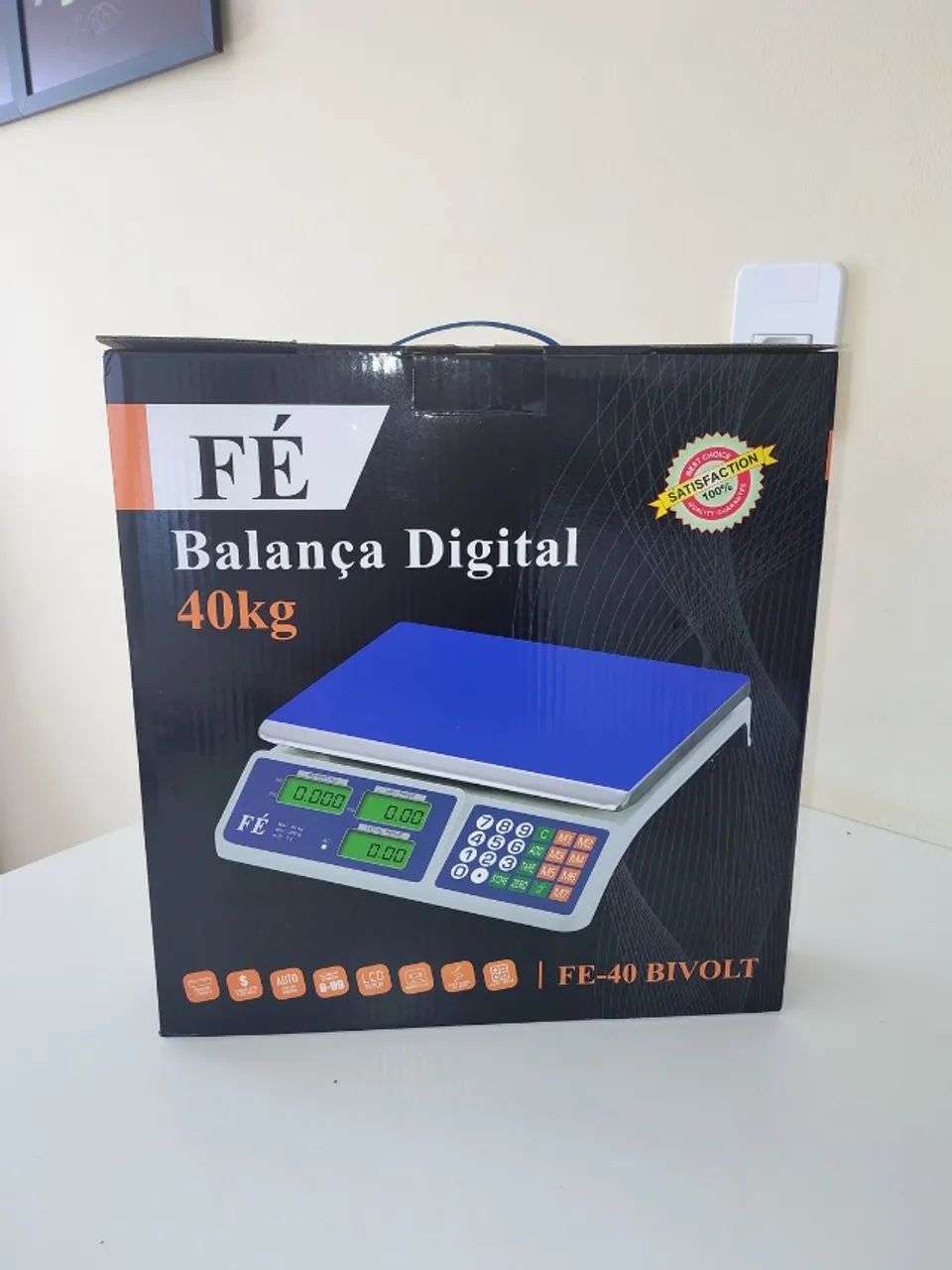  Balança Digital 40kg LED - Pronta Entrega para Feiras e Mercados Nova na Caixa - Foto 4