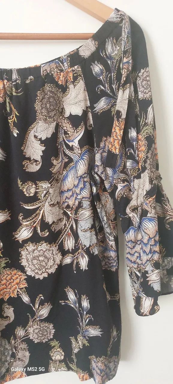 Blusa ombro a ombro boho chic tam M/G - Foto 3