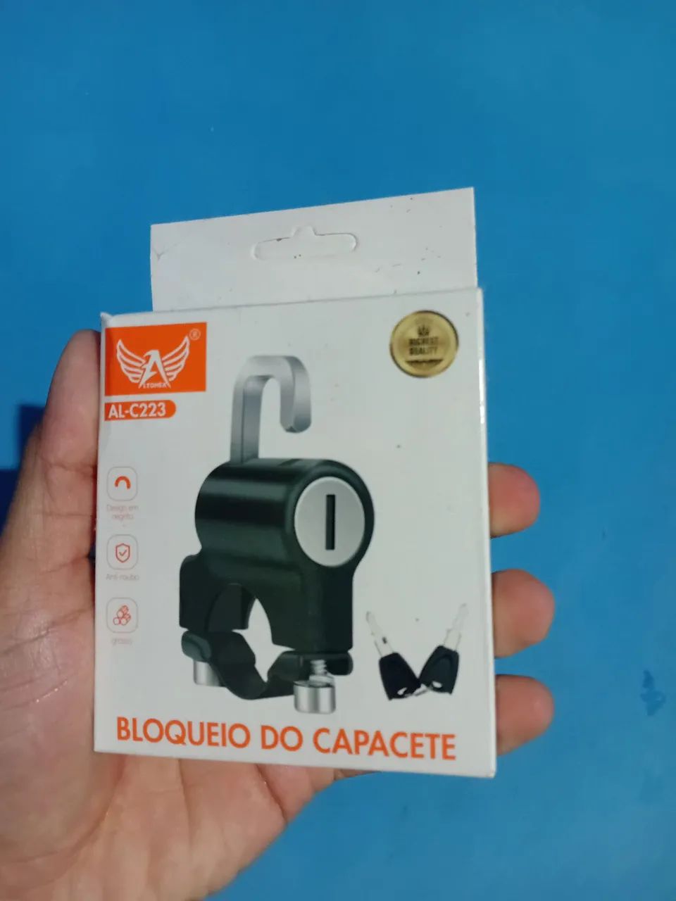 Bloqueio de capacete 