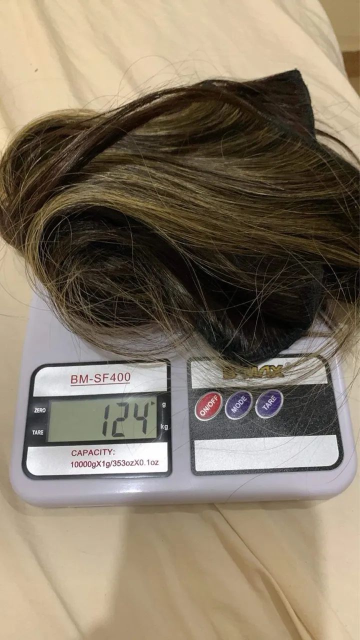 Cabelo humano 100% na tela 
