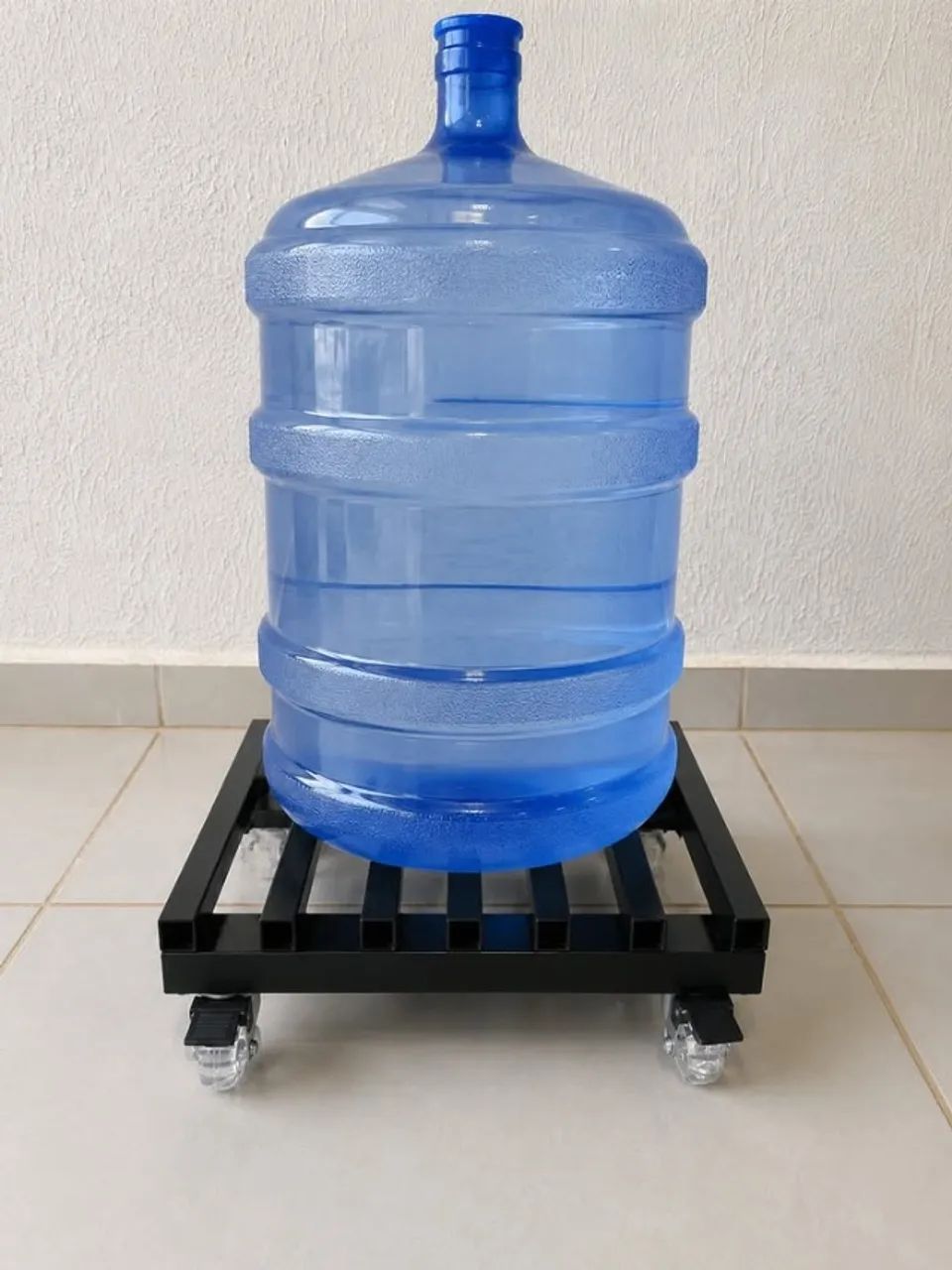 SUPORTE BASE DE FERRO QUADRADA PARA VASO DE PLANTA GALÃO DE AGUA COM RODINHAS - Foto 2