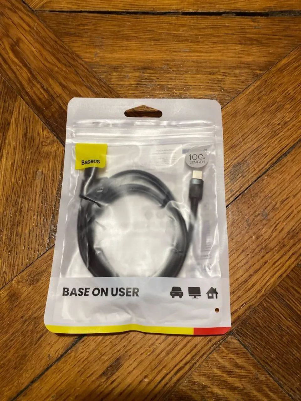 Cabo USB C P/ USB C Baseus Estilo Corda (Original e Lacrado) - Foto 2