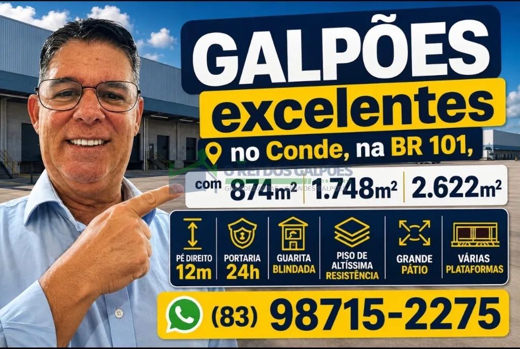 Galpão para alugar na BR 101 no Conde - Foto 2