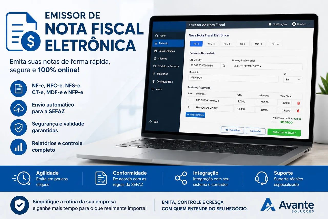 Emissor de Nota Fiscal Eletrônica  - Foto 3