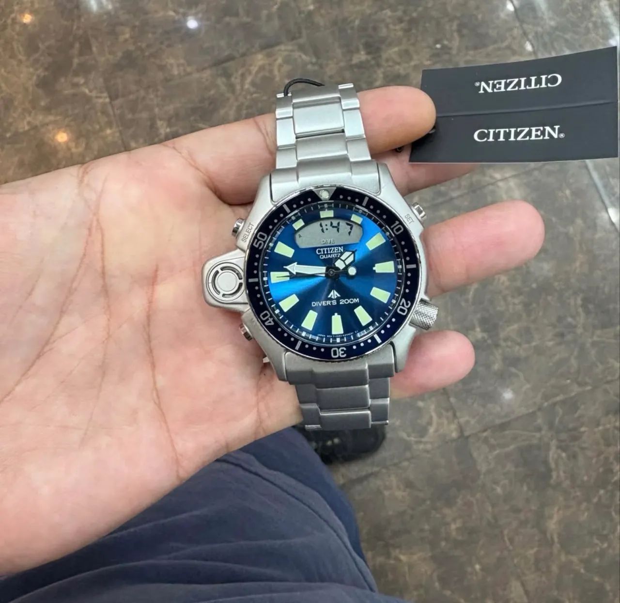 ethnepoch GLACIAL MARINE MUD 320g 2本 Relógio original Citizen Promaster Aqualand JP2000-67L ? novo, sem