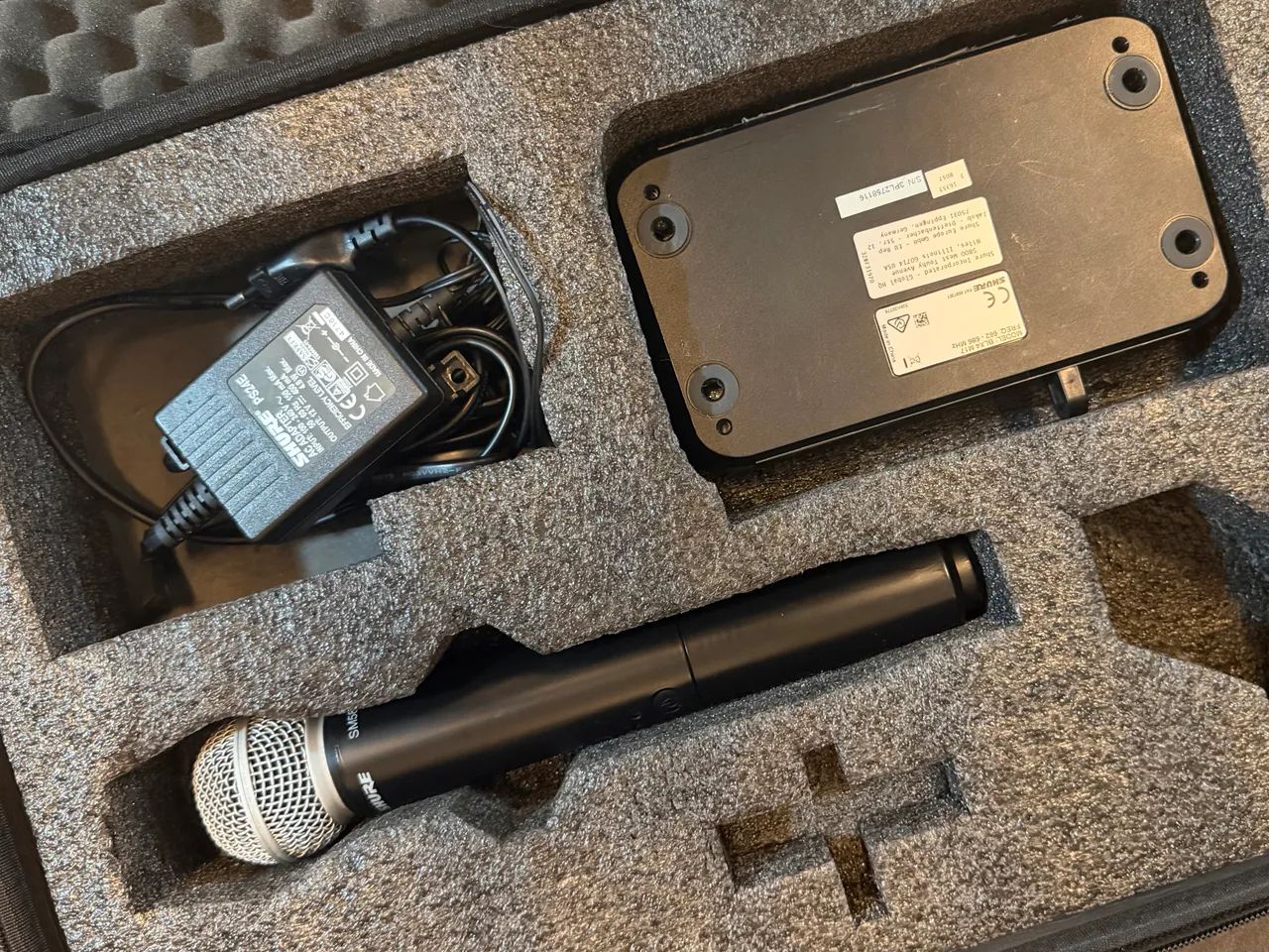Microfone sem fio Shure BLX24/SM58 original com case - Foto 3