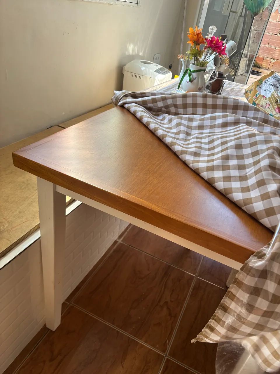 MESA MADEIRA MACIÇA 4 LUGARES - Foto 5