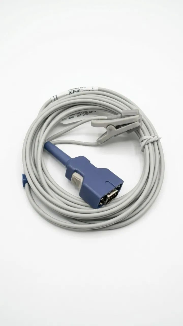 Sensor Spo2 Clip Orelha Compatível Nellcor Ncm 2.7m