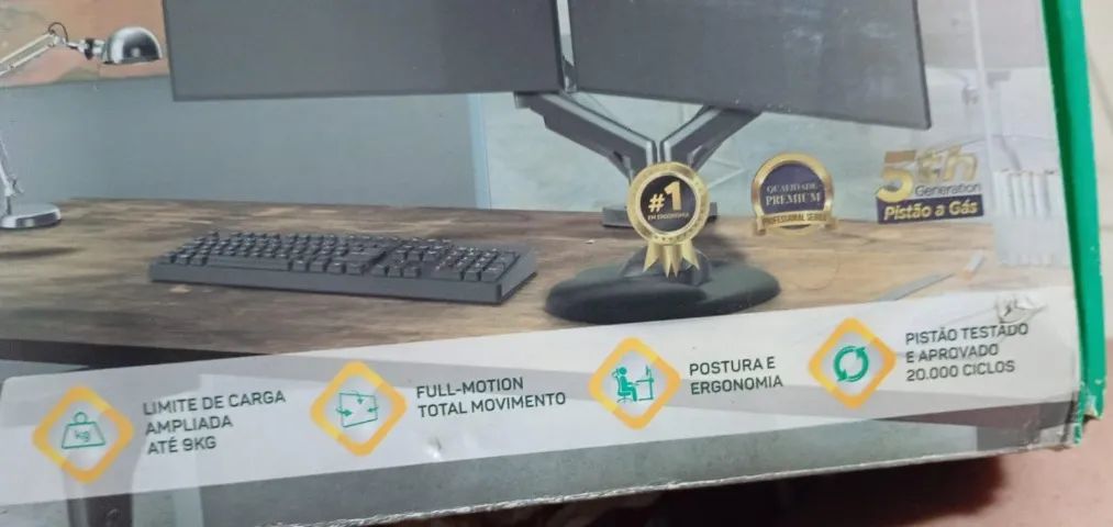 SUPORTE PARA DOIS MONITORES - Foto 4