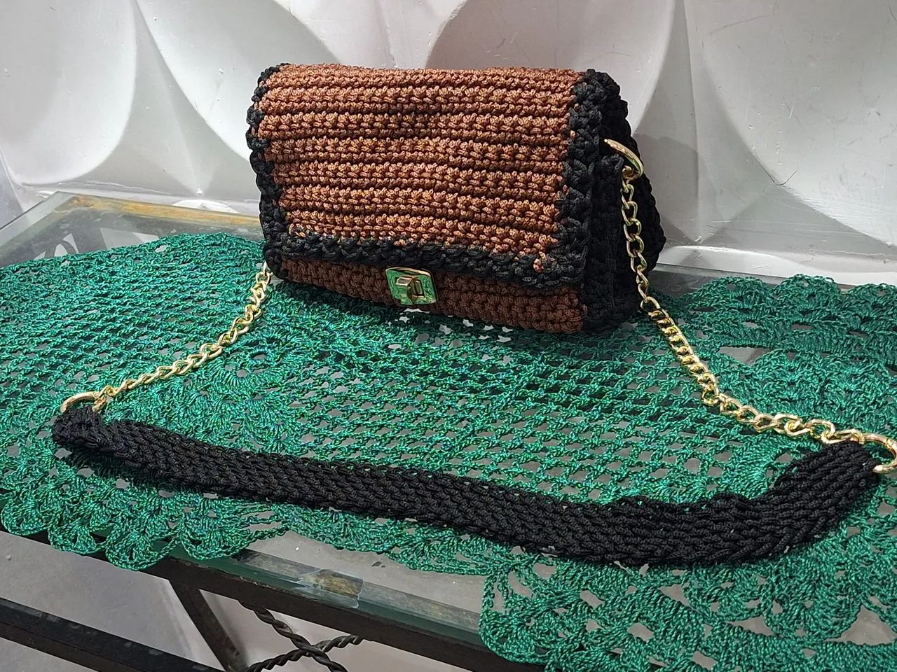 Bolsa de croché artesanal - Foto 2