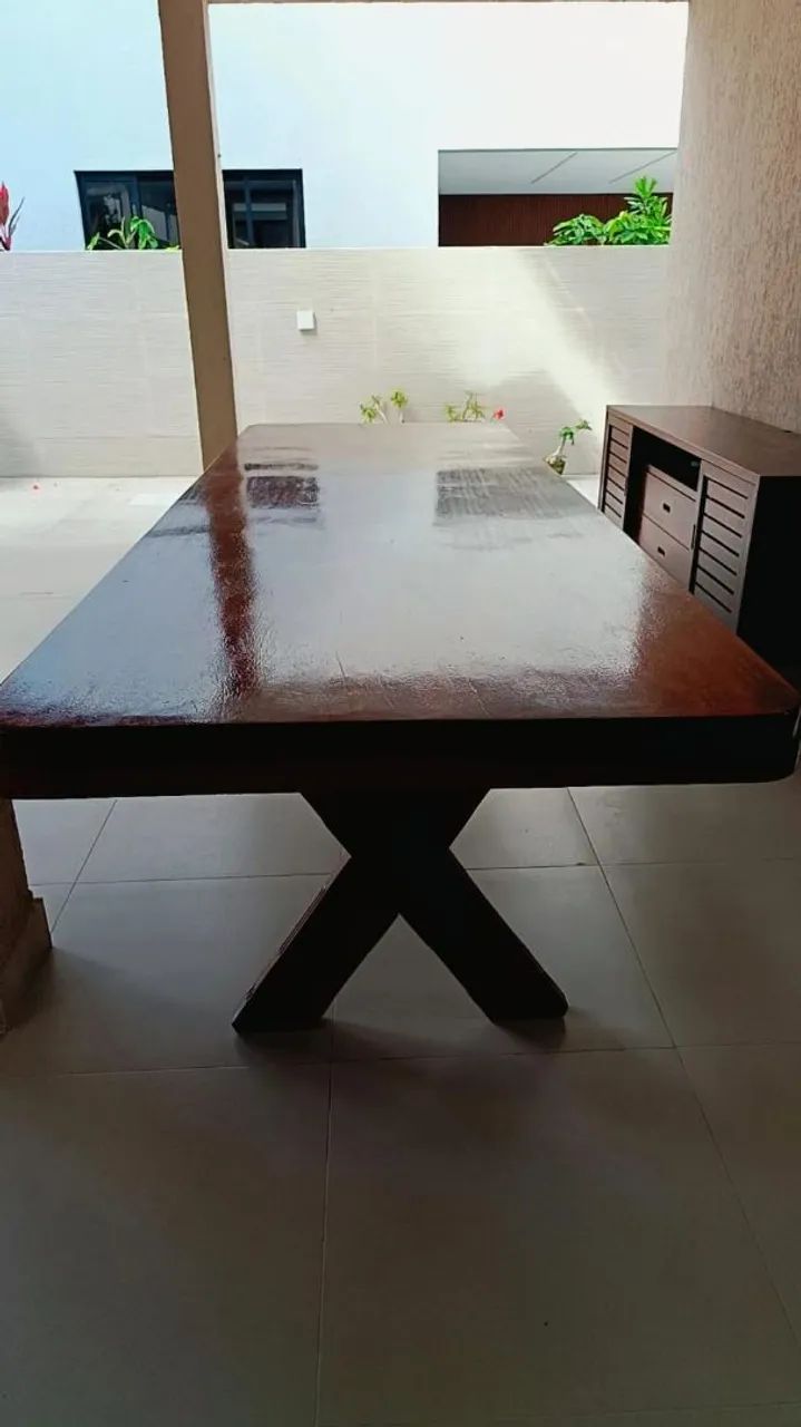 Mesa madeira pura 3  Metros - Foto 4