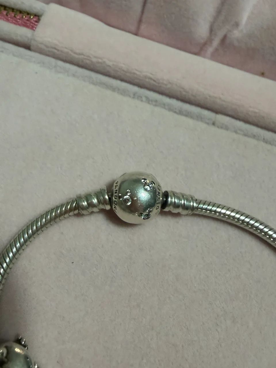 pulseira pandora original com berloques prata 925 - Foto 2