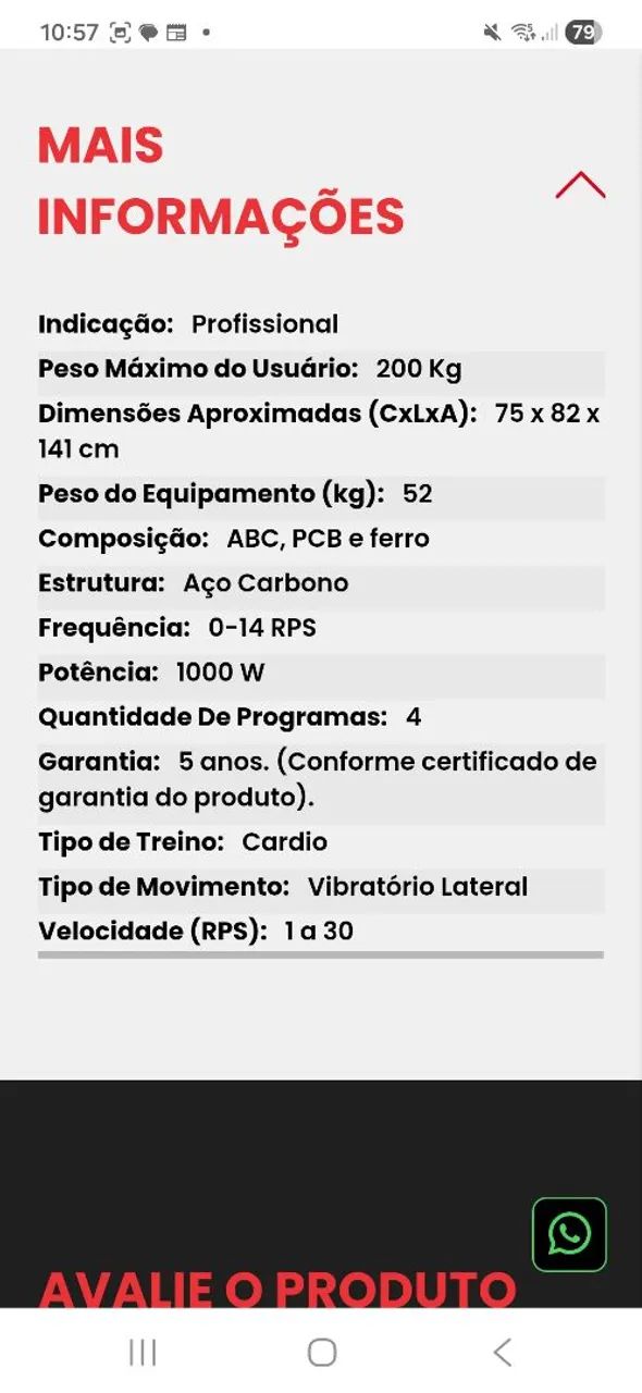 Plataforma Vibratória Profissional Kikos  - Foto 4
