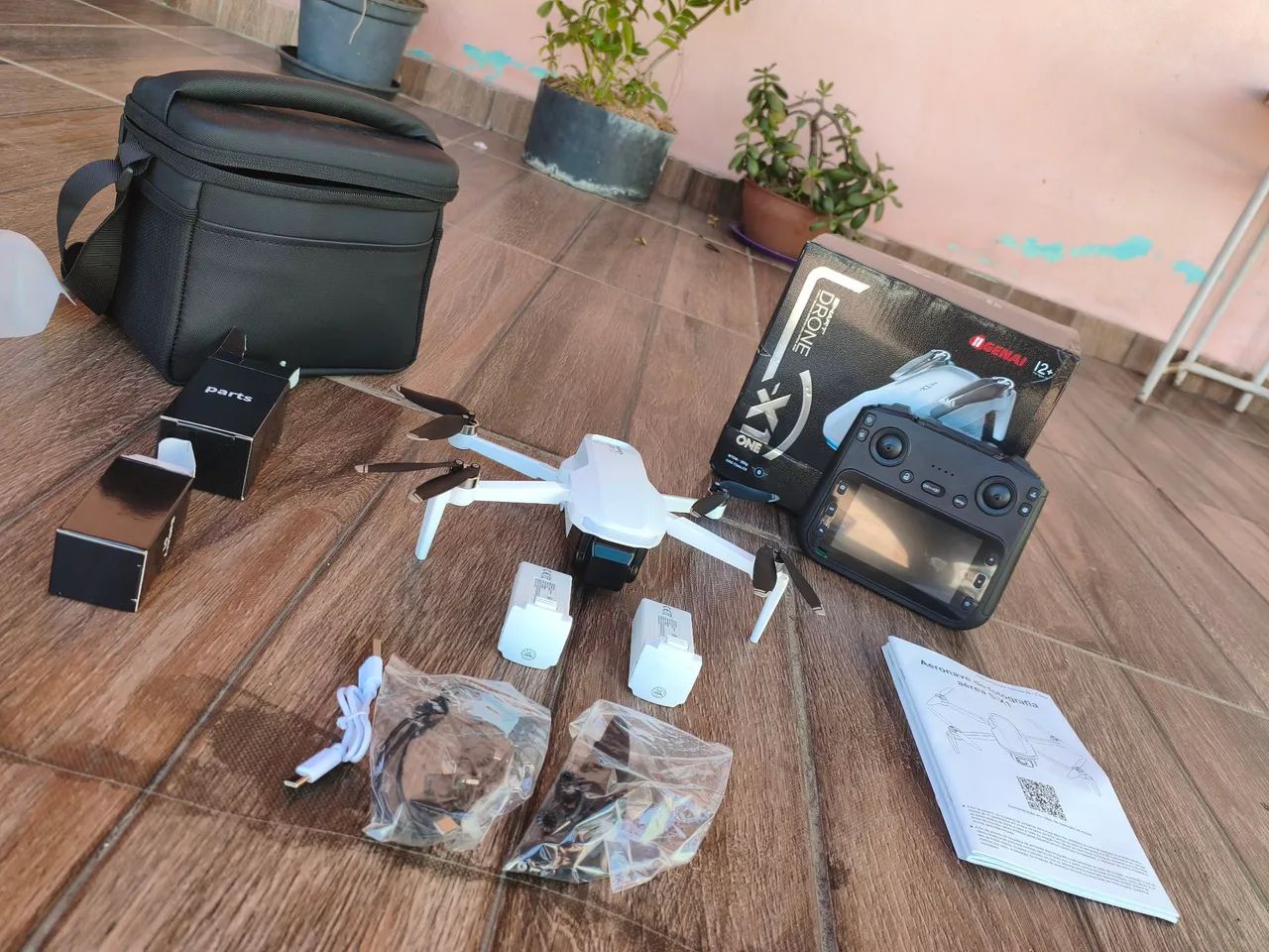 Drone Genai Smart X1 One - 2 baterias + Controle com Tela - Foto 5