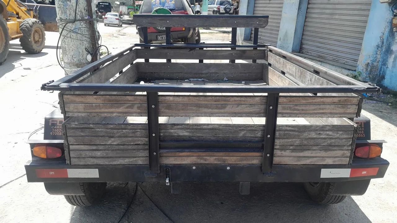 Carretinha com 2 eixos traseiros  - Foto 4