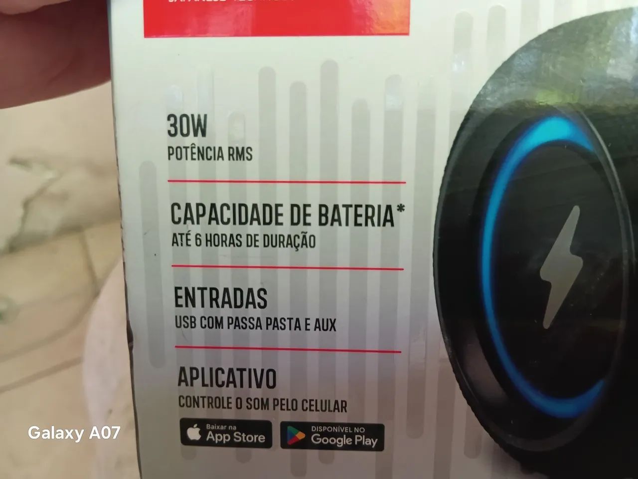 Caixa aiwa 30w a proca d'água  - Foto 4