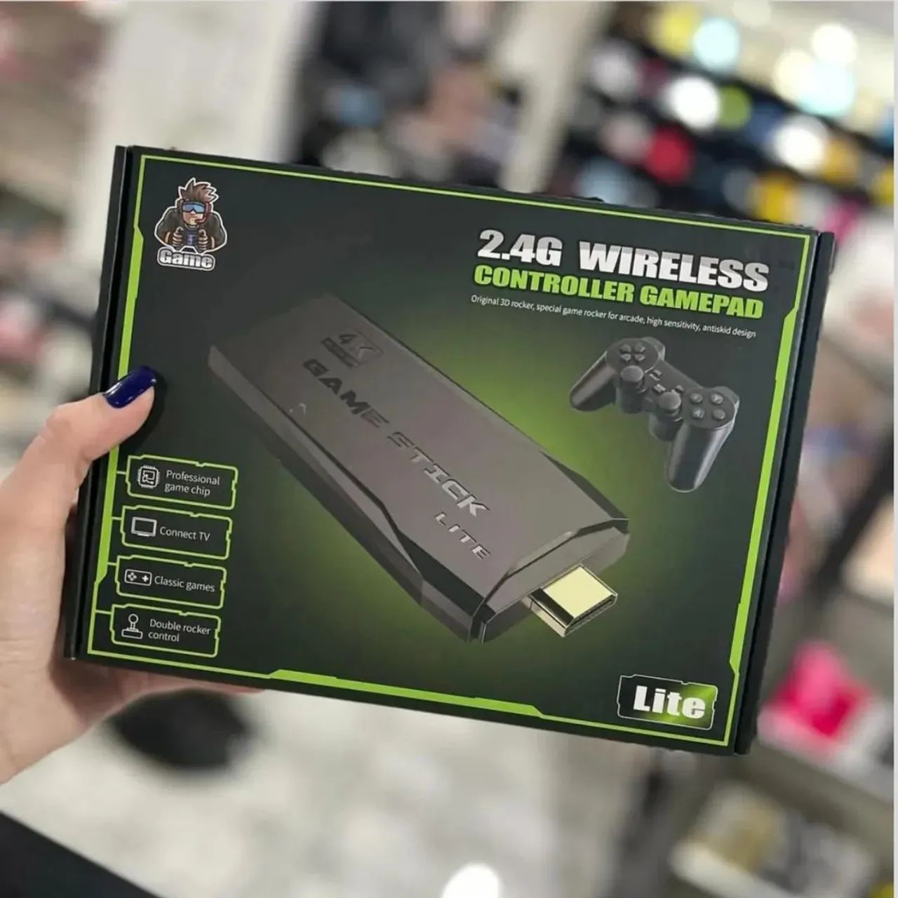 Game Stick M8 Lite- 2 controles e 20 mil jogos  - Foto 2